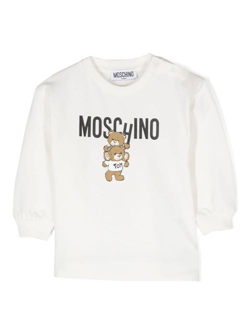 abito bambina bianco MOSCHINO KIDS | MDV0BNLCA14/10063